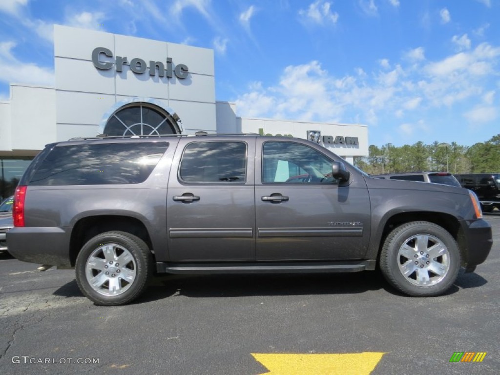 2011 Yukon XL SLT - Storm Gray Metallic / Ebony photo #8