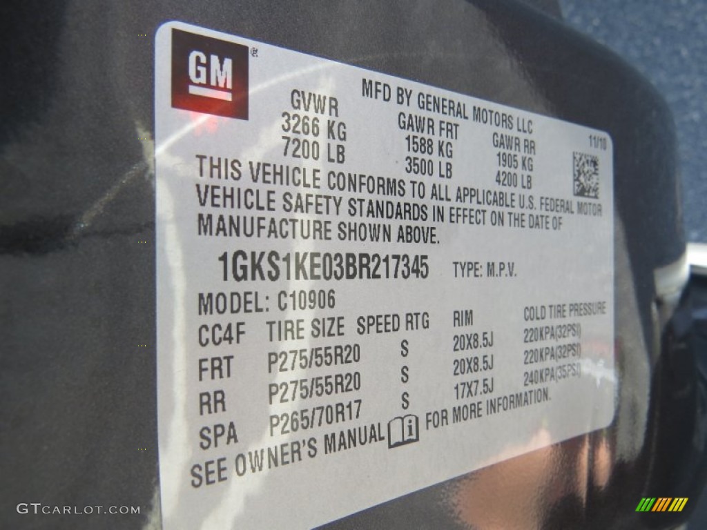 2011 Yukon XL SLT - Storm Gray Metallic / Ebony photo #27