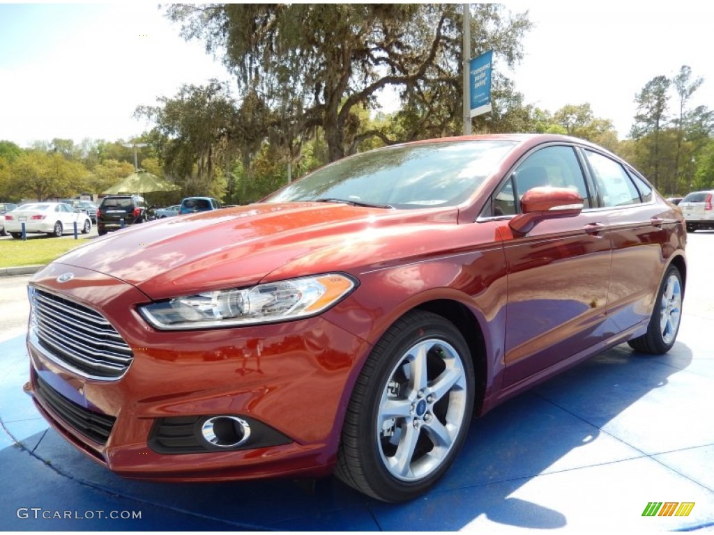 Sunset 2014 Ford Fusion SE Exterior Photo #91692356