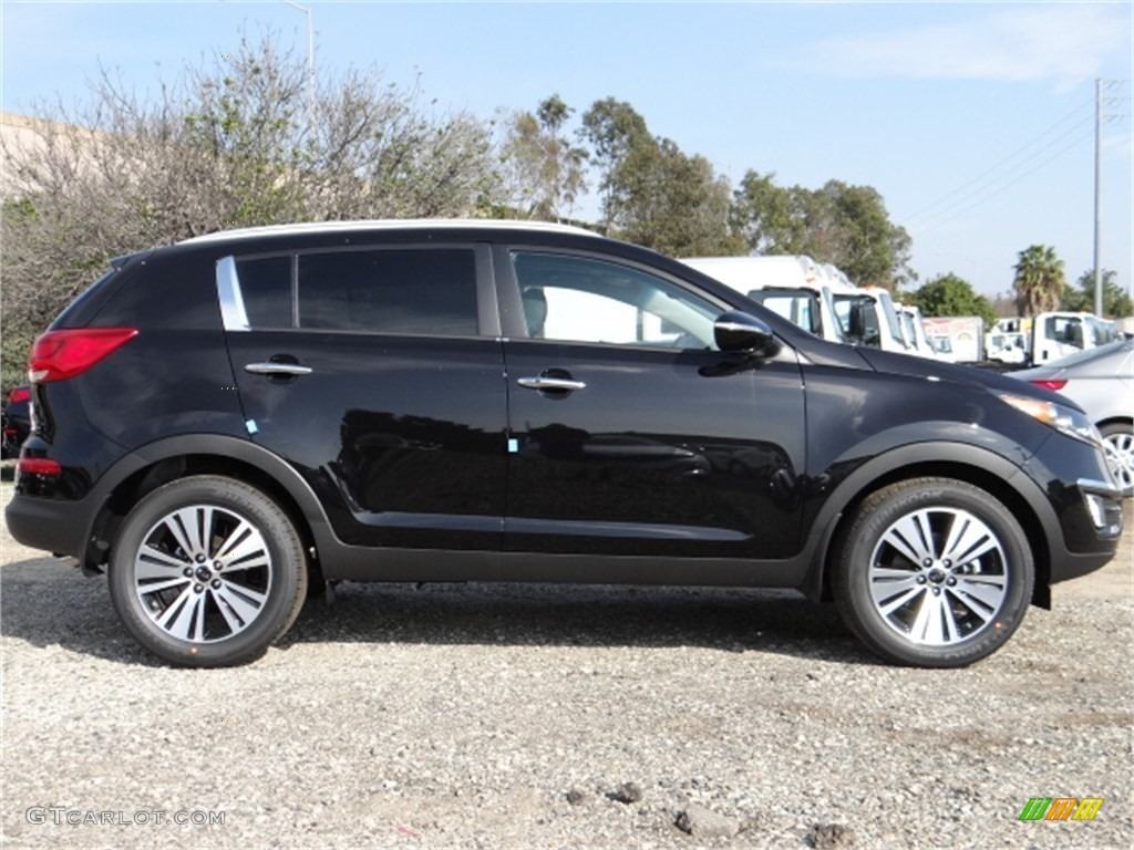 Black Cherry 2014 Kia Sportage EX Exterior Photo #91692626