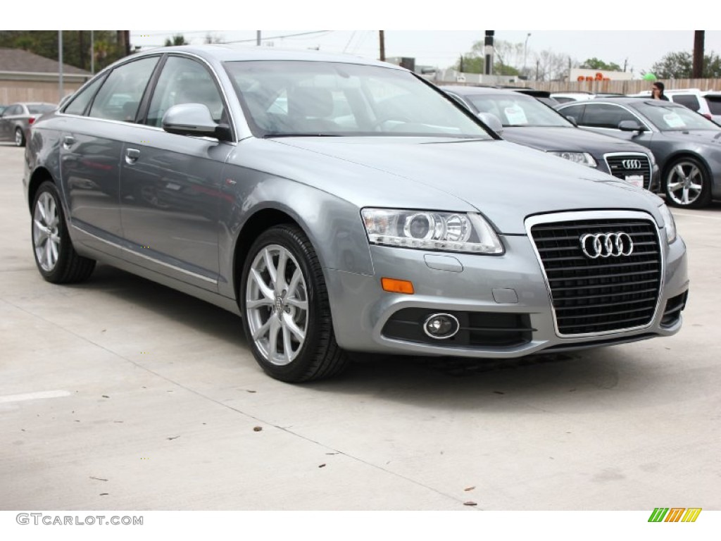 2011 A6 3.2 Sedan - Quartz Grey Metallic / Light Gray photo #1
