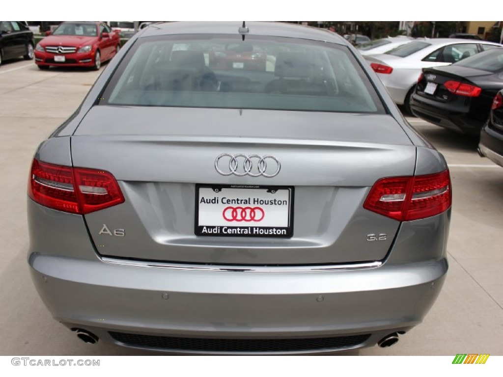 2011 A6 3.2 Sedan - Quartz Grey Metallic / Light Gray photo #9