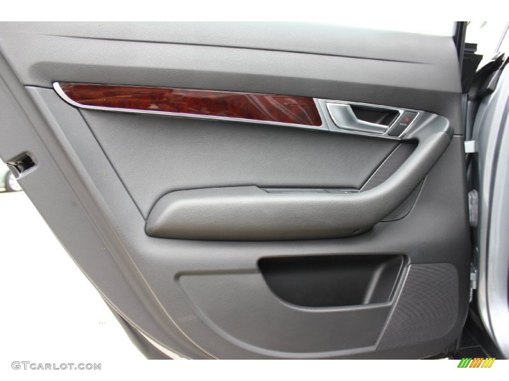 2011 Audi A6 3.2 Sedan Light Gray Door Panel Photo #91693562