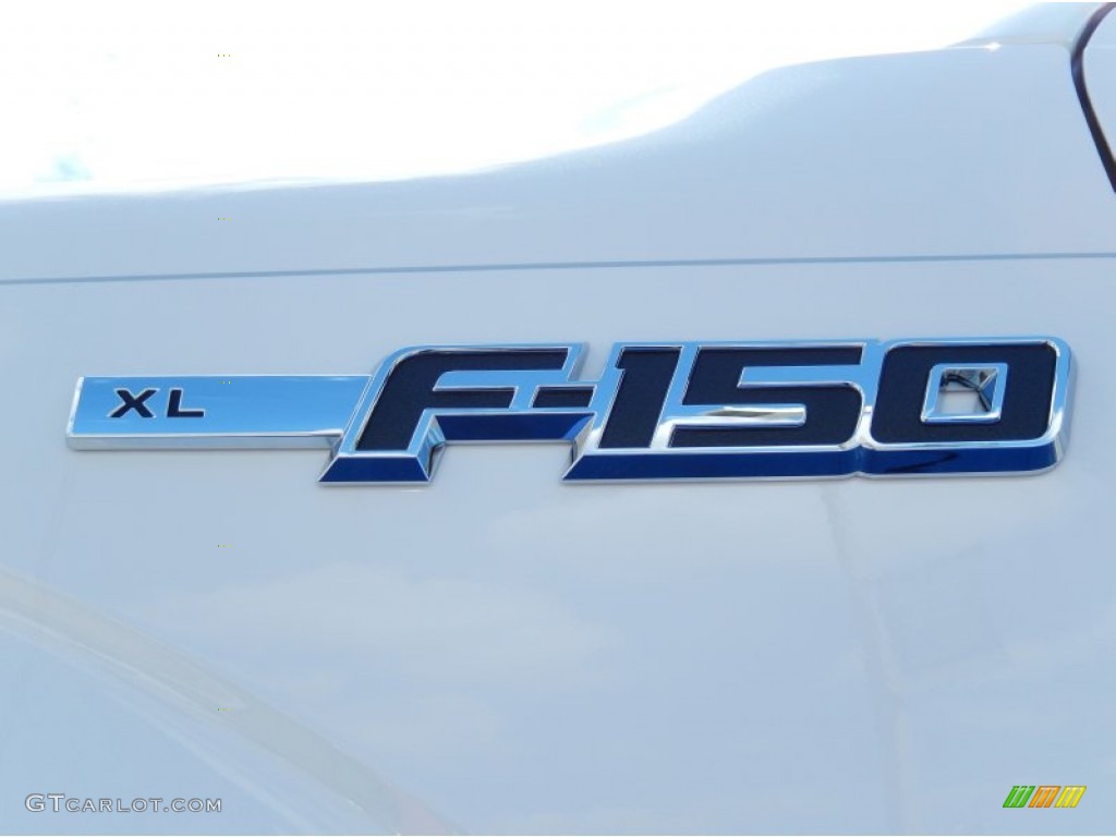 2014 F150 XL Regular Cab 4x4 - Oxford White / Steel Grey photo #5