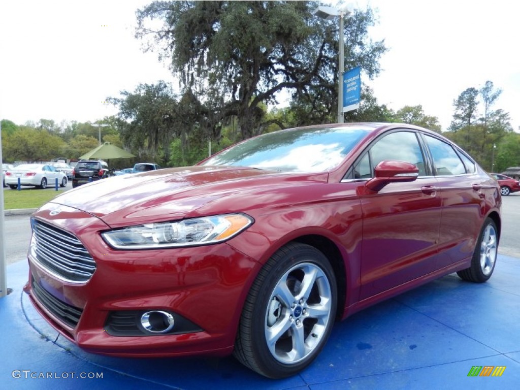 Ruby Red 2014 Ford Fusion SE Exterior Photo #91693895