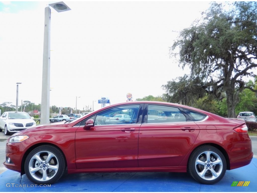 Ruby Red 2014 Ford Fusion SE Exterior Photo #91693913