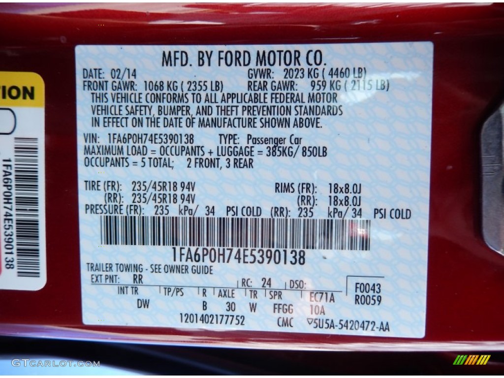 Paint Code For Ford Ruby Metallic Backup Gambar