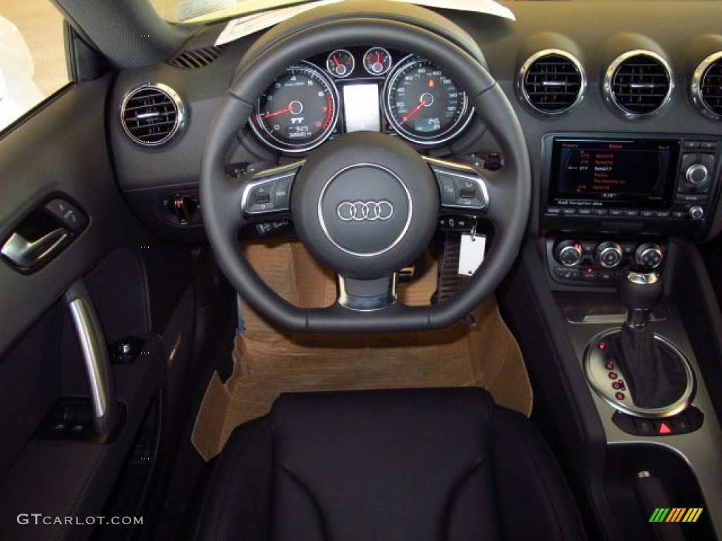2015 Audi TT 2.0T quattro Coupe Black Steering Wheel Photo #91694537