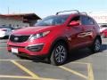 2014 Signal Red Kia Sportage LX AWD  photo #6