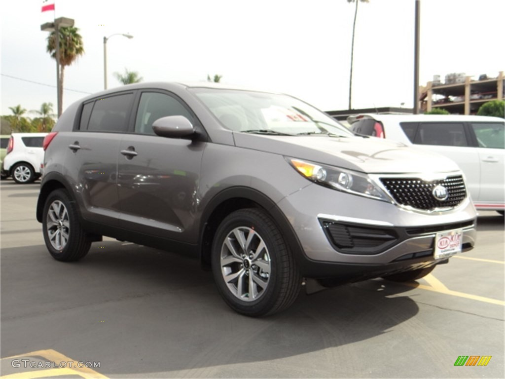 2014 Sportage LX - Mineral Silver / Black photo #1