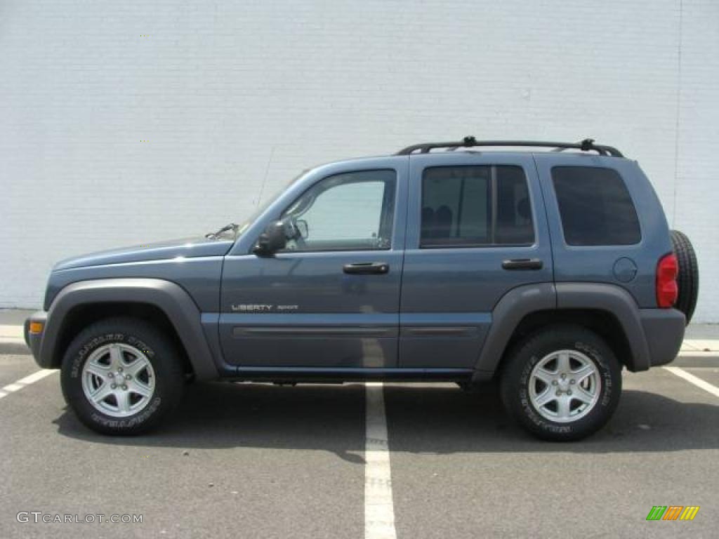 2002 Liberty Sport 4x4 - Steel Blue Pearlcoat / Dark Slate Gray photo #3