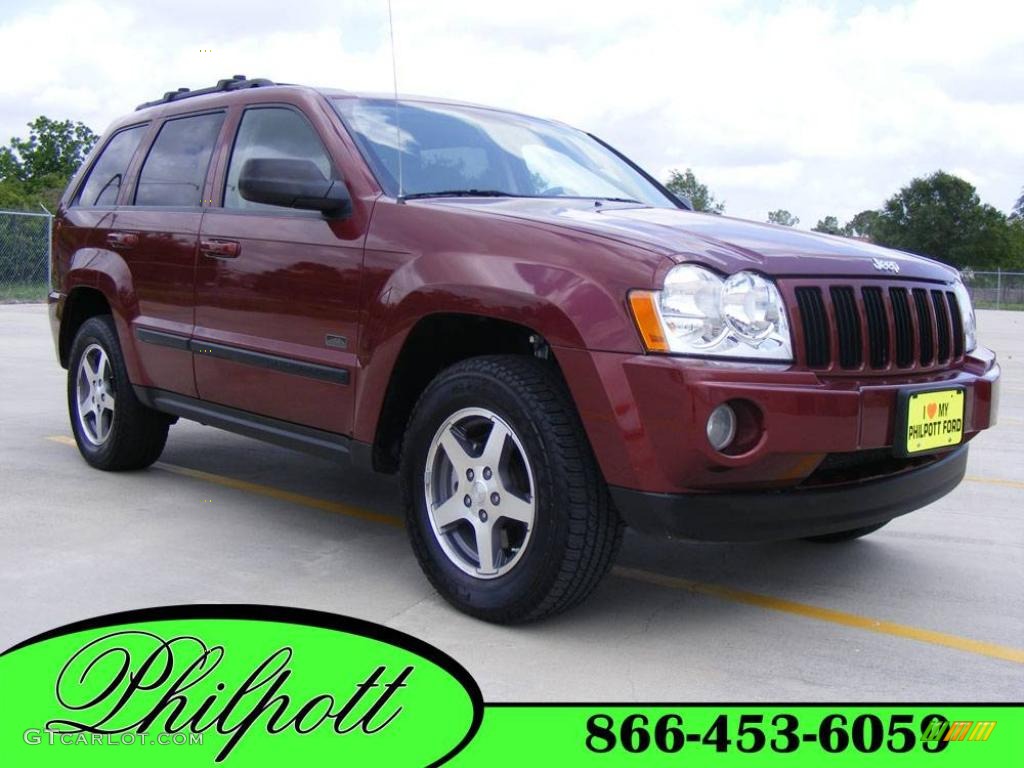 2007 Grand Cherokee Laredo - Red Rock Crystal Pearl / Medium Slate Gray photo #1