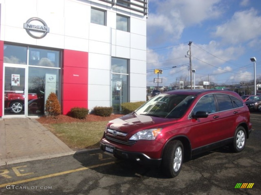2009 CR-V EX 4WD - Tango Red Pearl / Gray photo #29