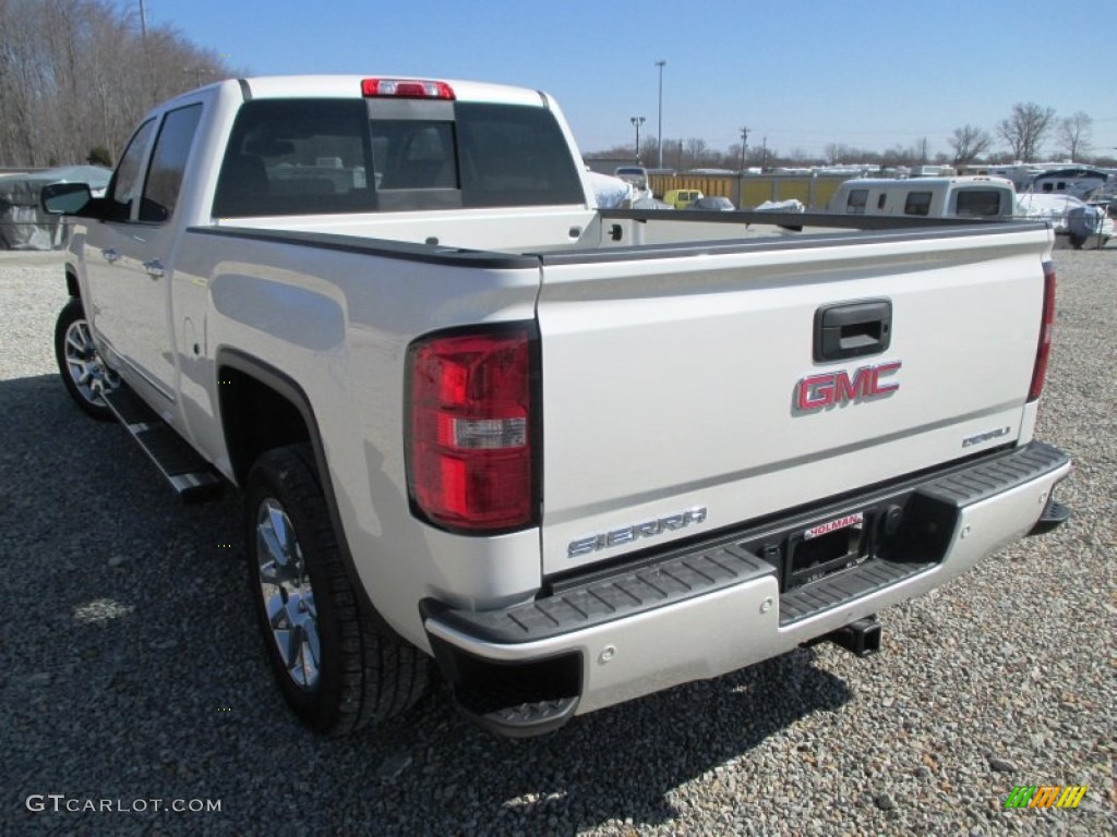 2014 Sierra 1500 Denali Crew Cab 4x4 - White Diamond Tricoat / Cocoa/Dune photo #36