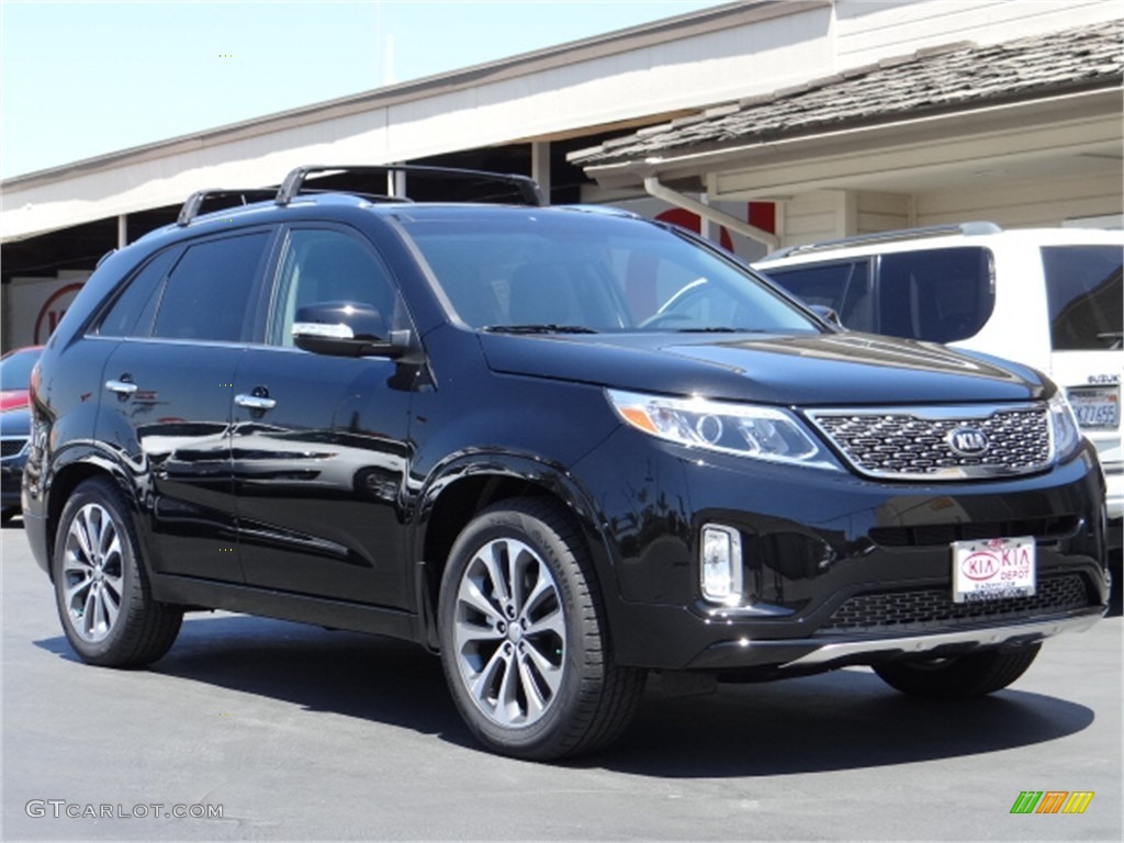 2014 Sorento SX V6 - Ebony Black / Black photo #1