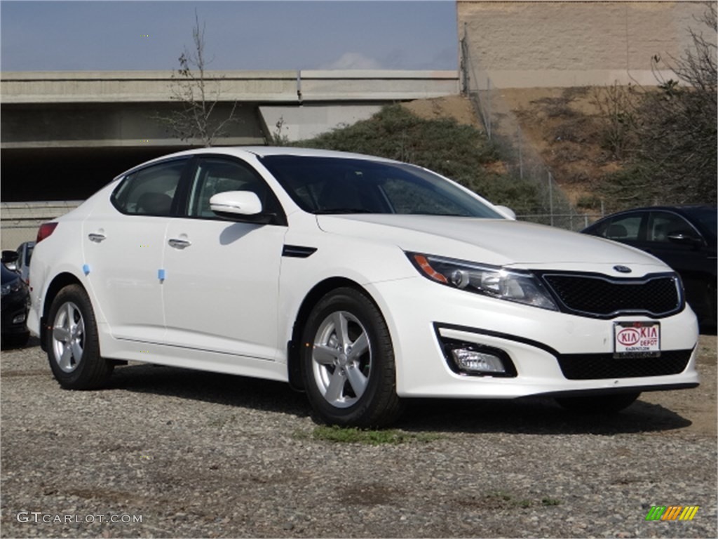 2014 Optima LX - Snow White Pearl / Gray photo #1