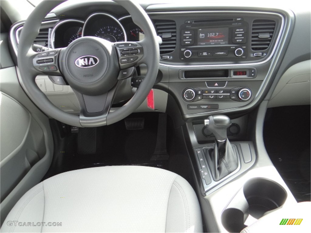 2014 Kia Optima LX Gray Dashboard Photo #91701125
