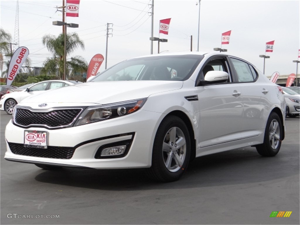 2014 Optima LX - Snow White Pearl / Gray photo #6