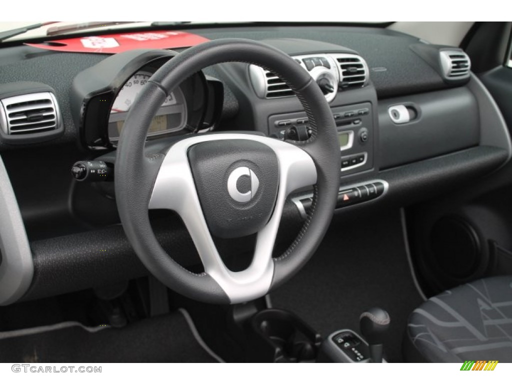2010 Smart fortwo passion cabriolet design Black Dashboard Photo #91702463