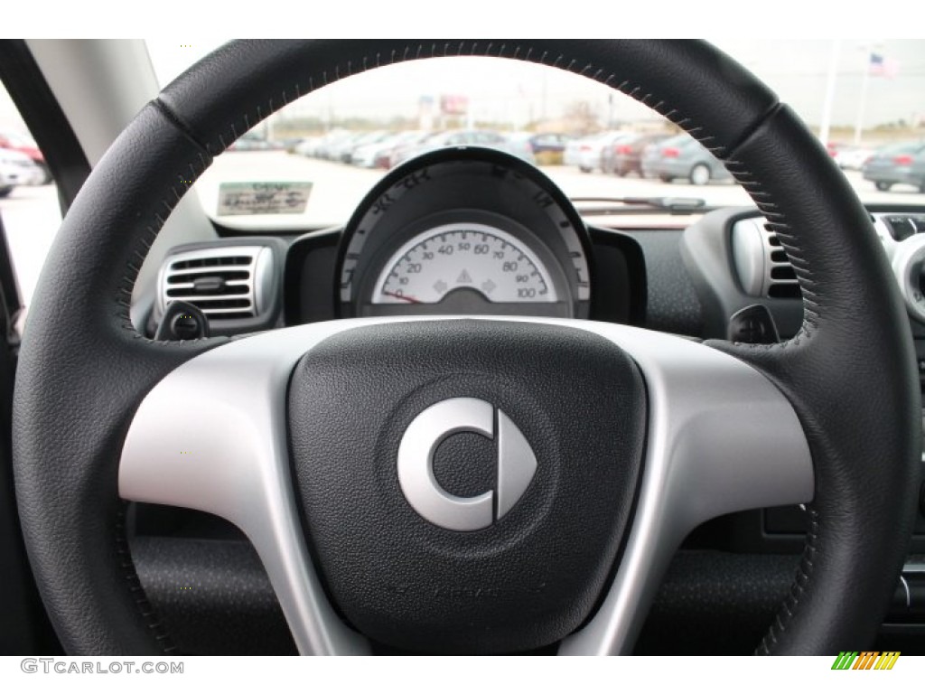 2010 Smart fortwo passion cabriolet design Black Steering Wheel Photo #91702496