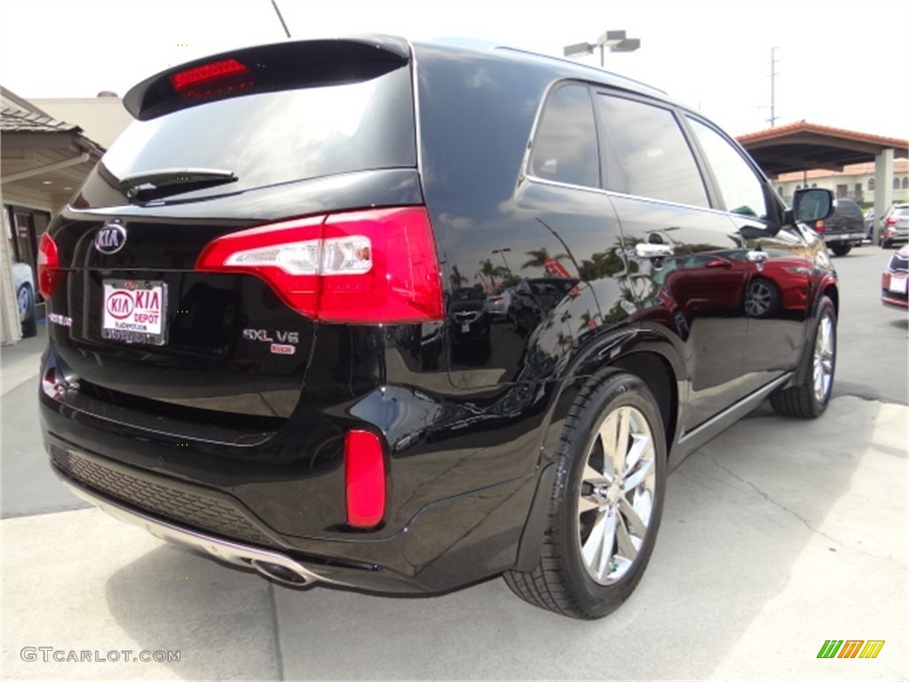 2014 Sorento Limited SXL - Ebony Black / Black photo #3