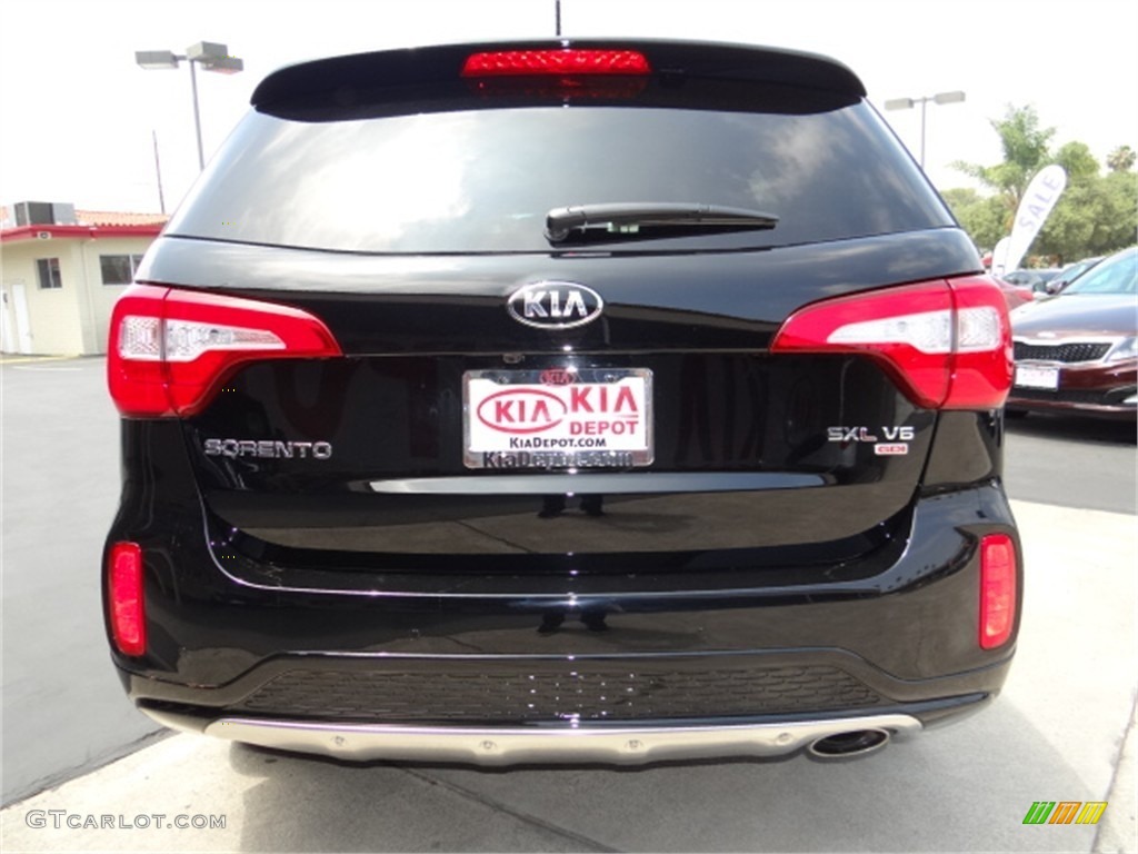 2014 Sorento Limited SXL - Ebony Black / Black photo #4