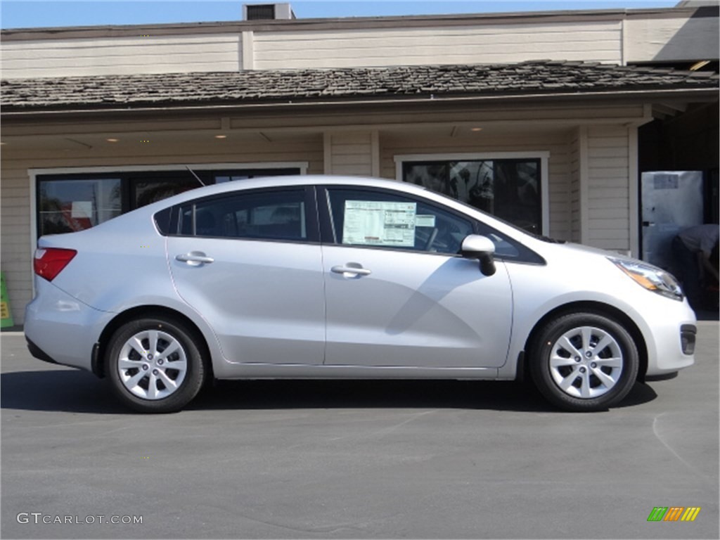 2014 Rio LX - Bright Silver / Black photo #2