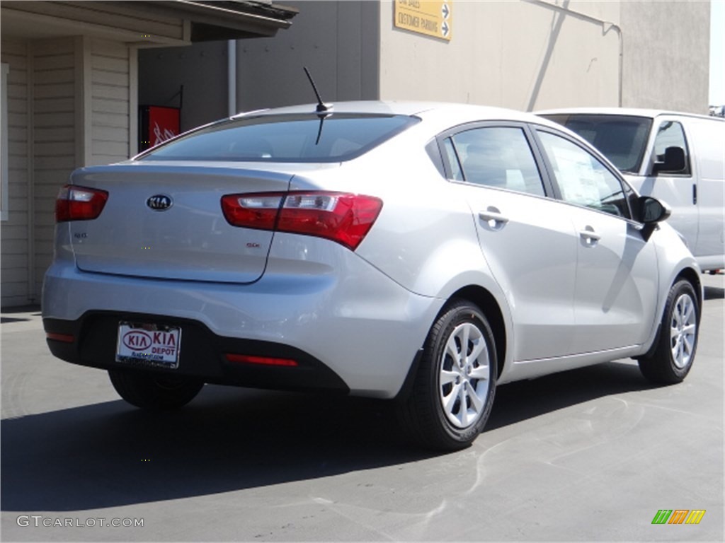 2014 Rio LX - Bright Silver / Black photo #3