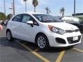 Clear White 2014 Kia Rio LX