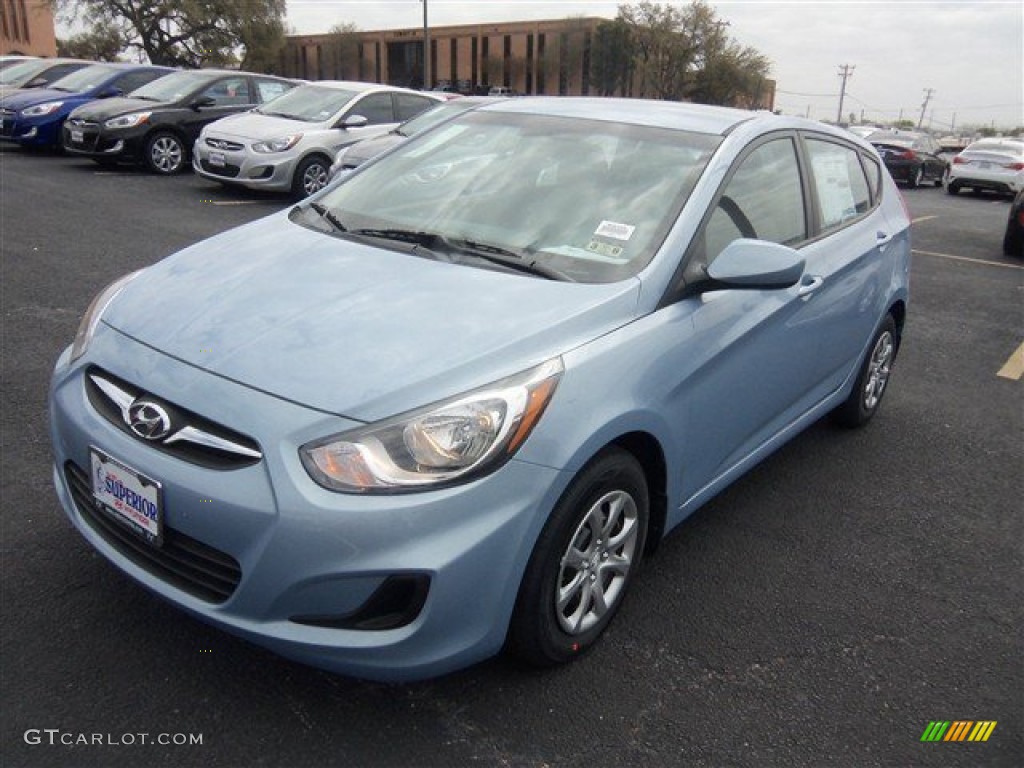 2014 Accent GS 5 Door - Clearwater Blue / Gray photo #1