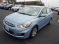 Clearwater Blue 2014 Hyundai Accent GS 5 Door