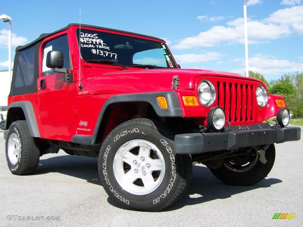 Flame Red Jeep Wrangler