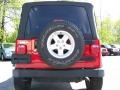 2005 Flame Red Jeep Wrangler Sport 4x4  photo #5