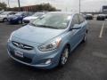 Clearwater Blue 2014 Hyundai Accent GLS 4 Door