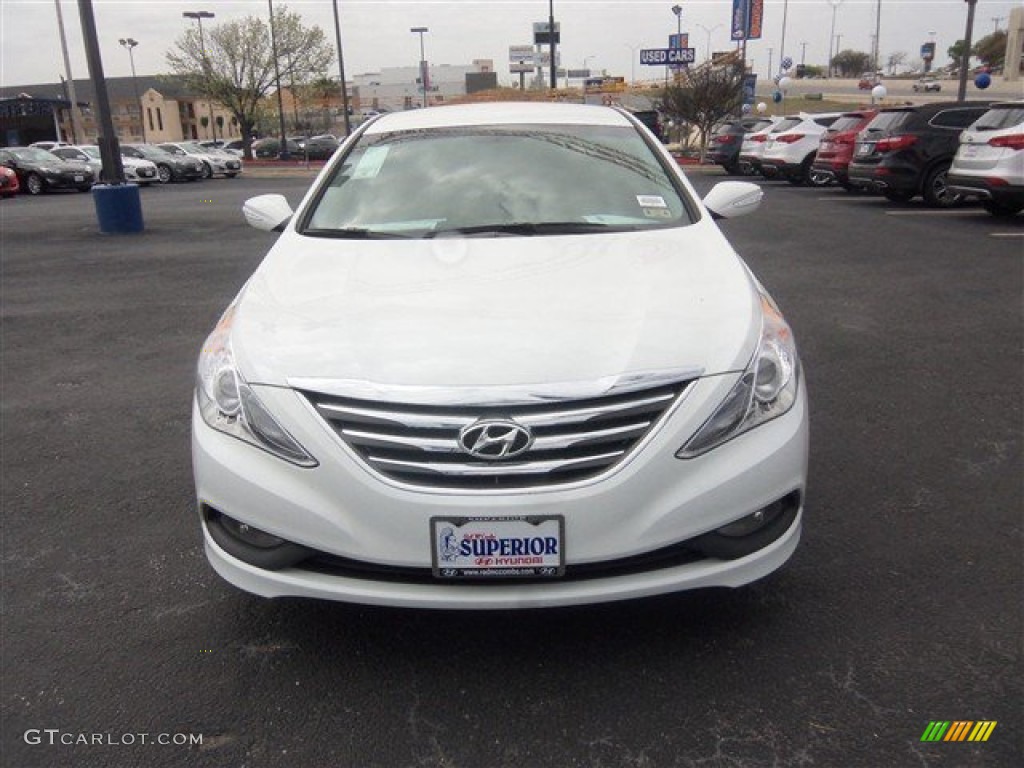 2014 Sonata SE 2.0T - Pearl White / Black photo #2