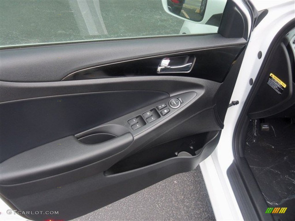 2014 Sonata SE 2.0T - Pearl White / Black photo #5