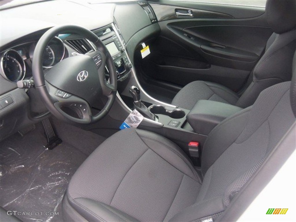 2014 Sonata SE 2.0T - Pearl White / Black photo #6