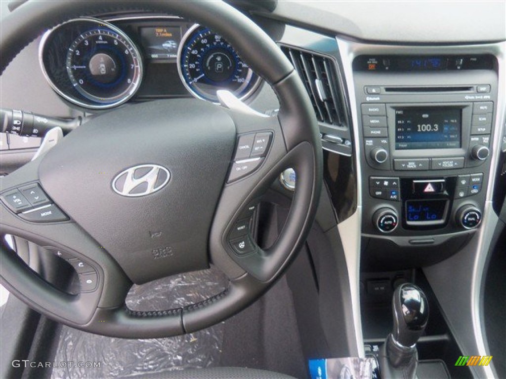 2014 Sonata SE 2.0T - Pearl White / Black photo #7