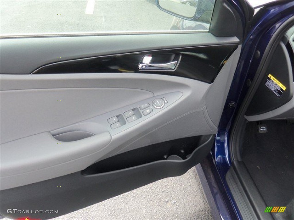 2014 Sonata SE 2.0T - Indigo Blue Pearl / Gray photo #5