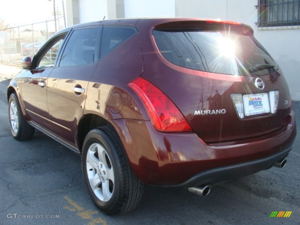 2005 Murano SL - Merlot Metallic / Charcoal photo #6