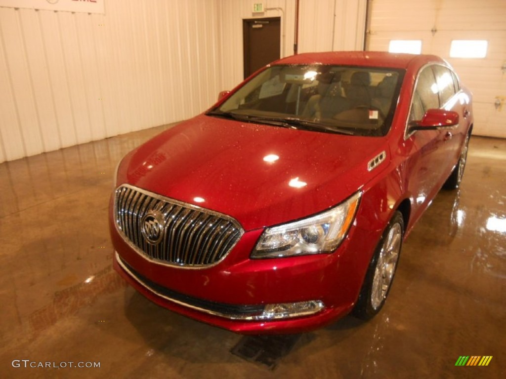 2014 LaCrosse Leather - Crystal Red Tintcoat / Light Neutral photo #2