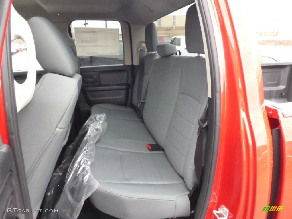 2014 1500 Express Quad Cab 4x4 - Flame Red / Black/Diesel Gray photo #12