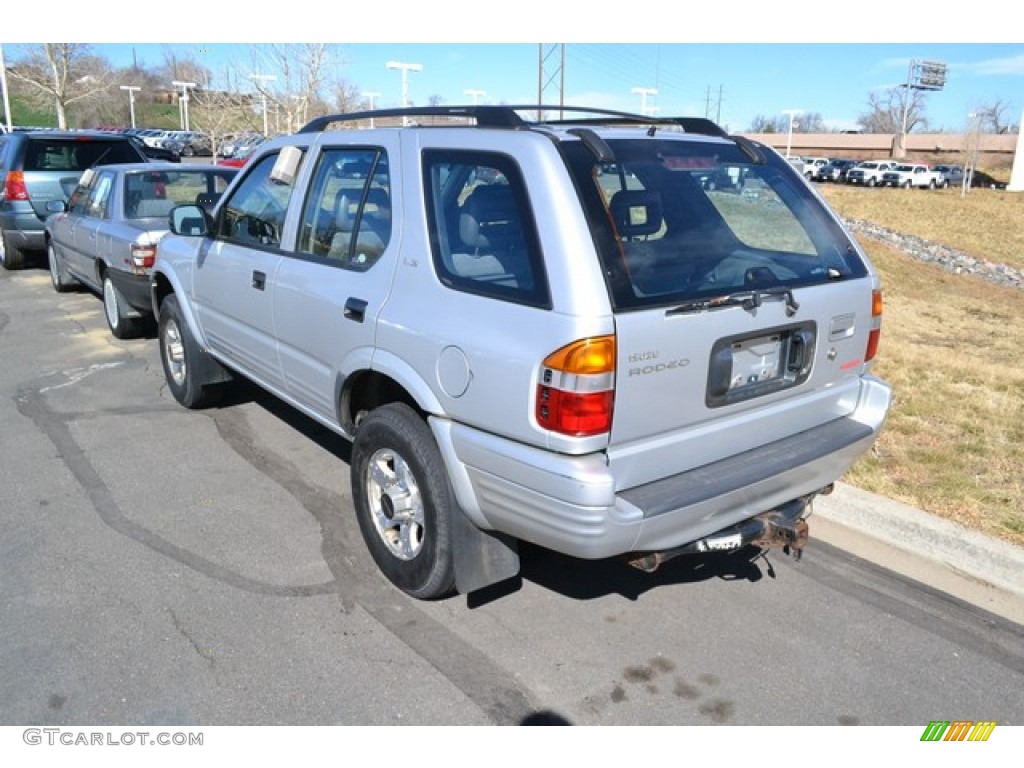 1999 Rodeo LS 4WD - Bright Silver Metallic / Gray photo #3