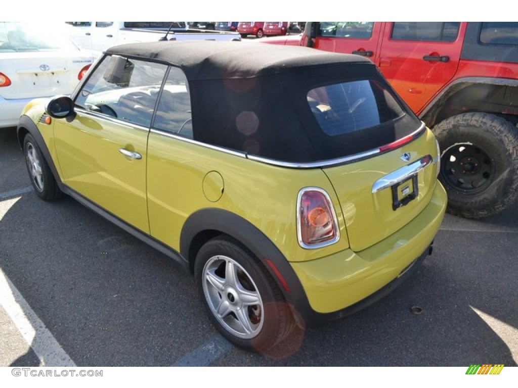 2009 Cooper Convertible - Interchange Yellow / Black/Yellow photo #3