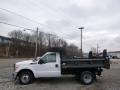 Oxford White 2014 Ford F350 Super Duty XL Regular Cab Dump Truck Exterior