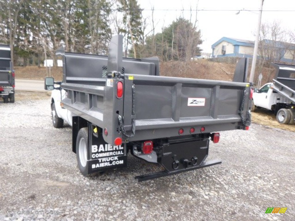 2014 F350 Super Duty XL Regular Cab Dump Truck - Oxford White / Steel photo #6