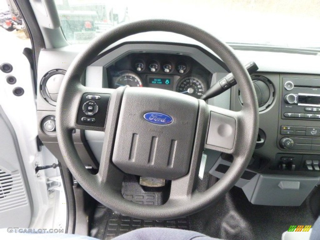2014 Ford F350 Super Duty XL Regular Cab Dump Truck Steel Steering Wheel Photo #91715008