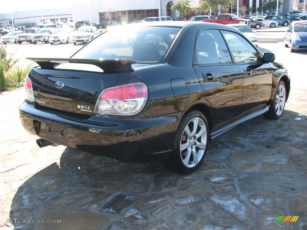 2006 Impreza WRX Sedan - Obsidian Black Pearl / Anthracite Black photo #7
