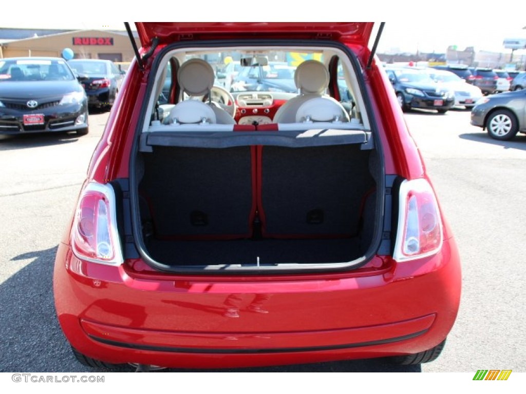 2012 500 Pop - Rosso Brillante (Red) / Tessuto Rosso/Avorio (Red/Ivory) photo #15