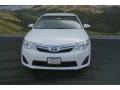 2014 Super White Toyota Camry Hybrid LE  photo #2